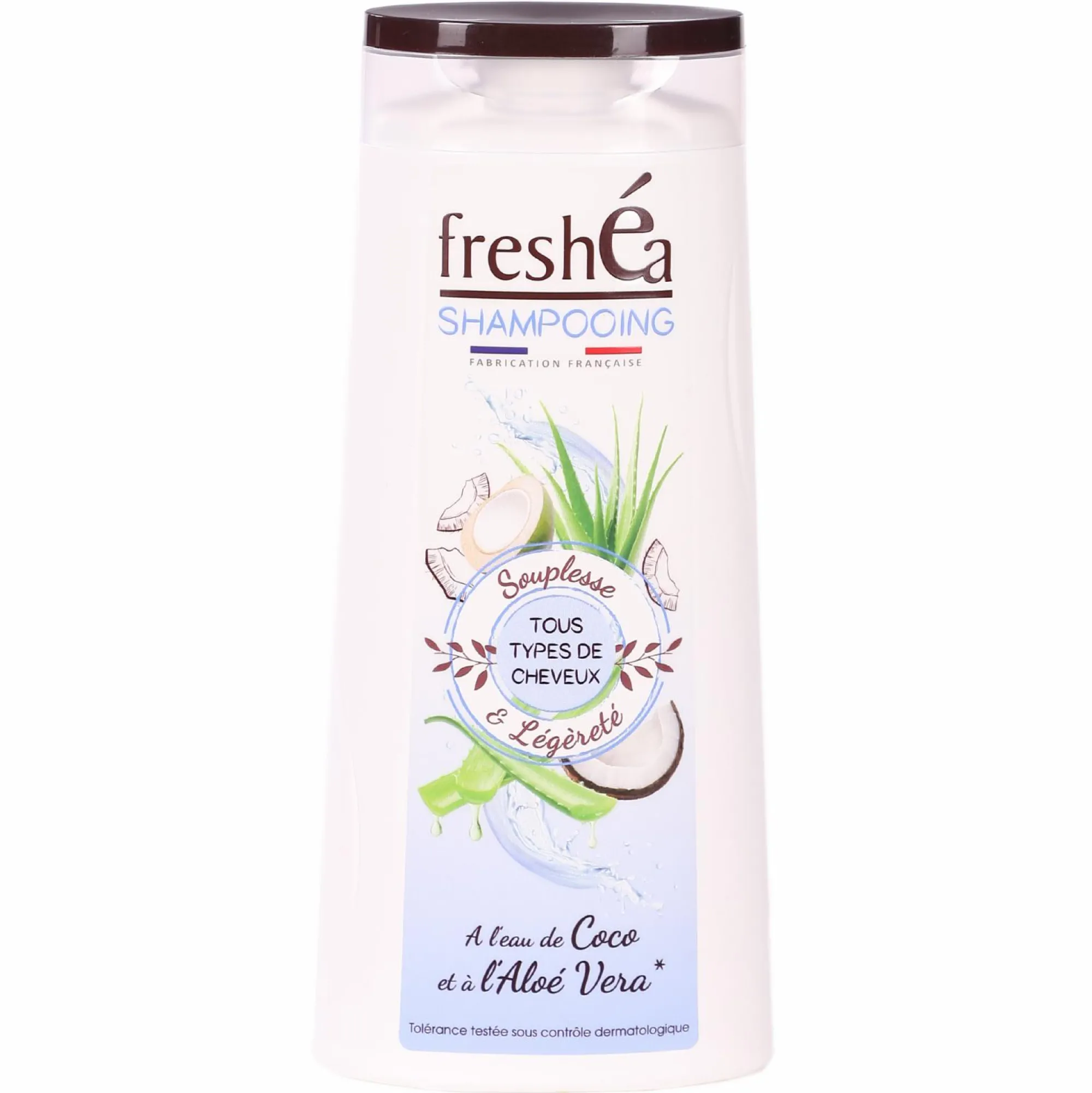 Cheveux|FRESHEA Shampoing hydratation aloé vera et eau de coco