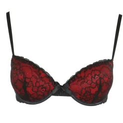Lingerie Et Vêtements De Nuit|MANOUKIAN Soutien gorge en dentelle noir et Rouge