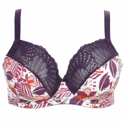 Lingerie Et Vêtements De Nuit|SEDUCCIA Soutien gorges fleuri grand maintient Blanc