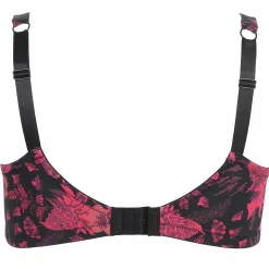 Lingerie Et Vêtements De Nuit|SEDUCCIA Soutien gorges fleuri noir et grand maintien Rose