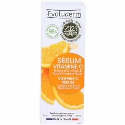 Visage|EVOLUDERM Sérum vitamine C et acide hyaluronique