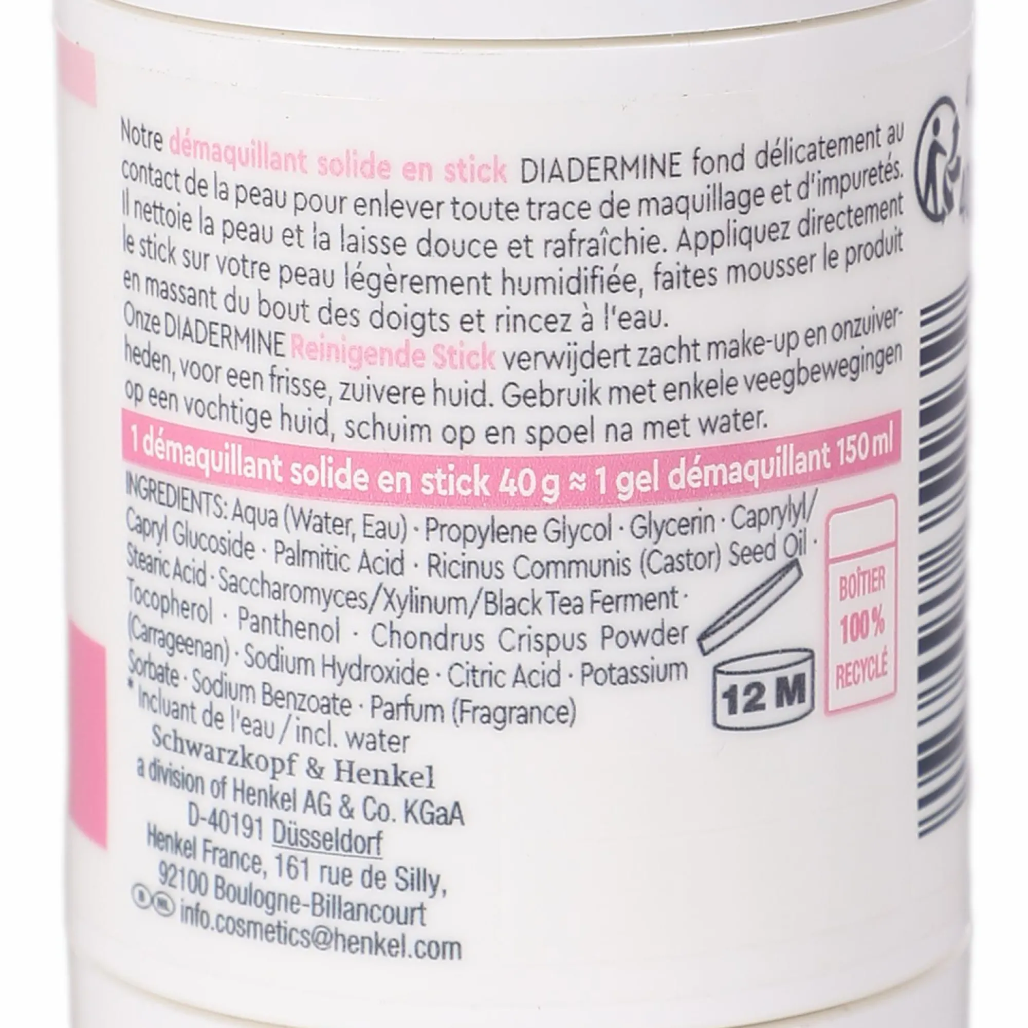 Visage|DIADERMINE Stick démaquillant solide