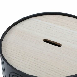 Mobilier|DECLIC HOME Table gravé noir à motif