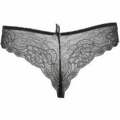 Lingerie Et Vêtements De Nuit|MANOUKIAN TANGA / SHORTY NOIR ROUGE