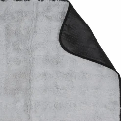 Tapis Et Coussins|Stokomani Tapis en fausse fourrure 170x120cm Gris