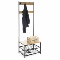 Mobilier|Rangement|SPACE N BOX Vestiaire 7 patères + banc à chaussures